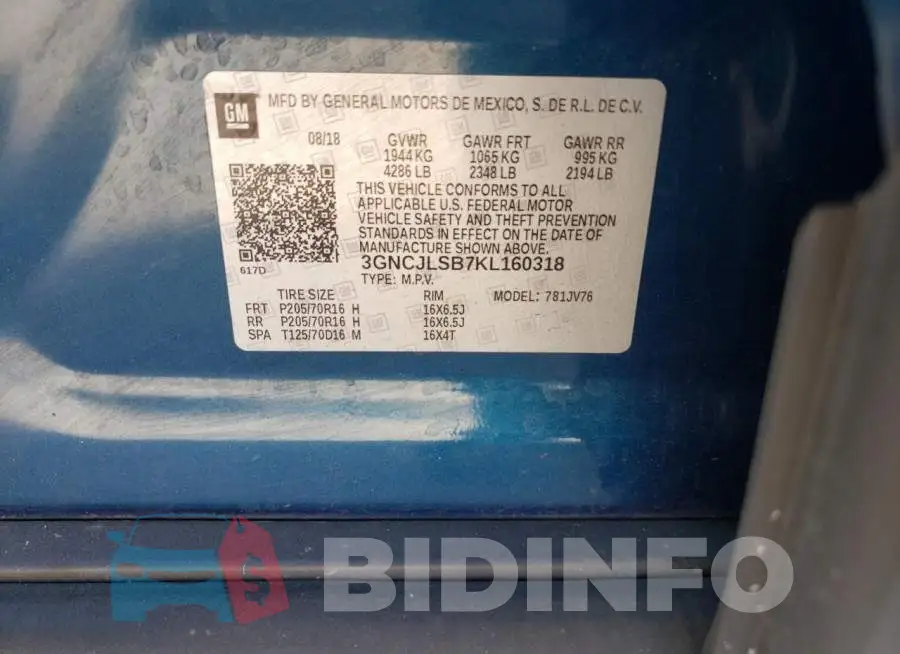 3GNCJLSB7KL160318 Photo# 12