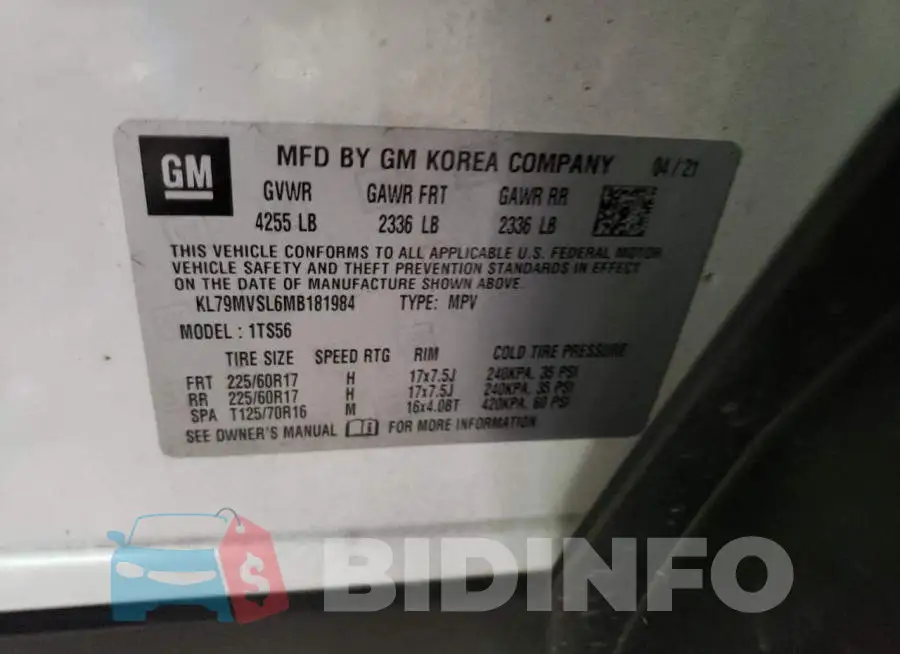 KL79MVSL6MB181984 Photo# 14