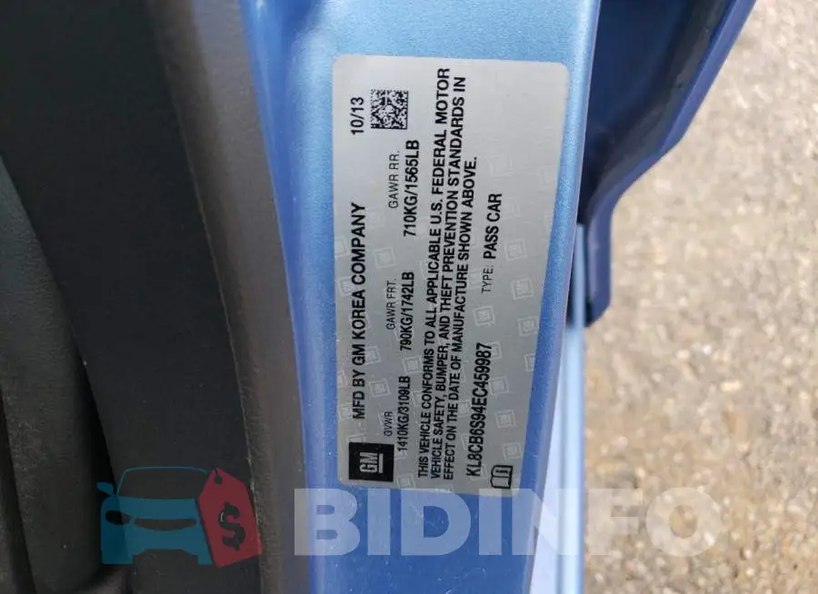 KL8CB6S94EC459987 Photo# 13