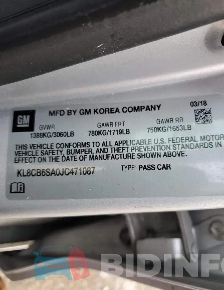 KL8CB6SA0JC471087 Photo# 12