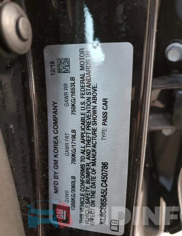KL8CB6SA5LC450786 Photo# 12