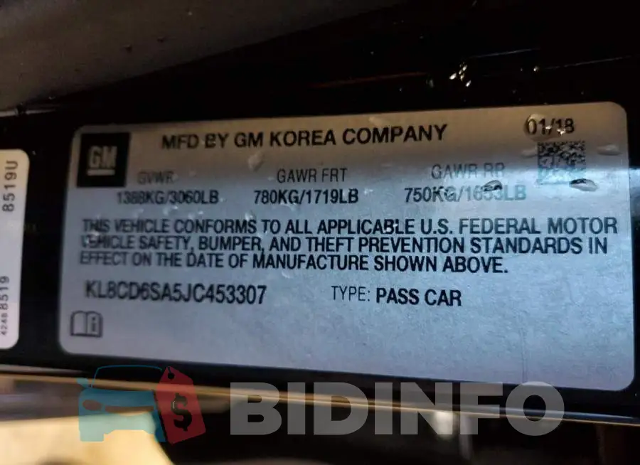 KL8CD6SA5JC453307 Photo# 12