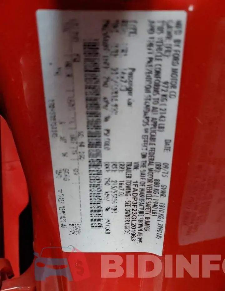1FADP3F23GL201963 Photo# 12