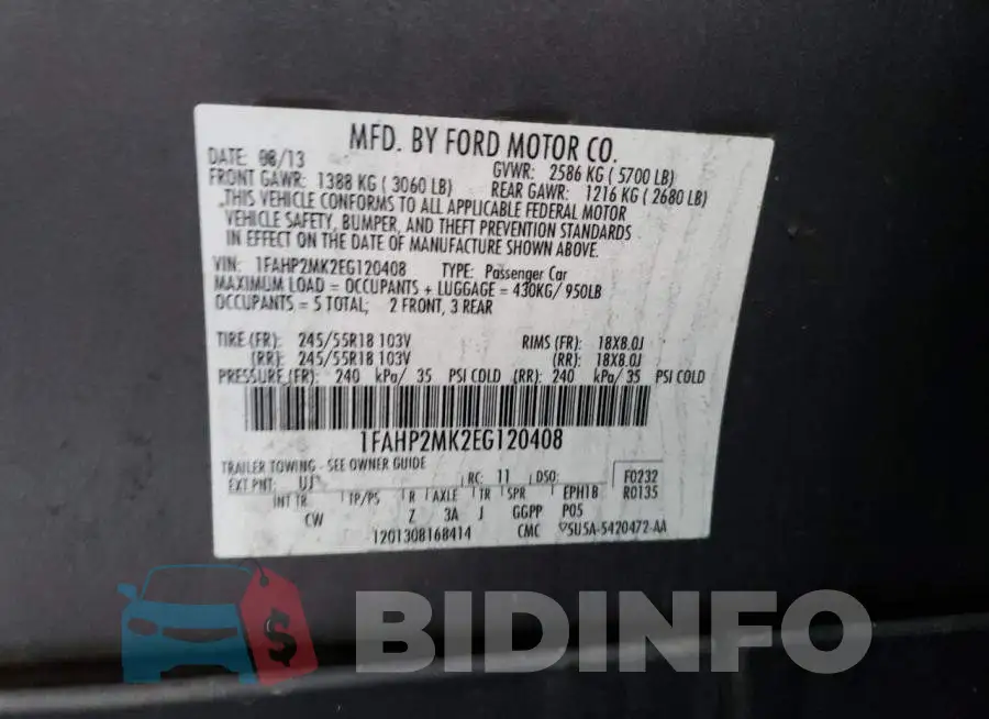 1FAHP2MK2EG120408 Photo# 12