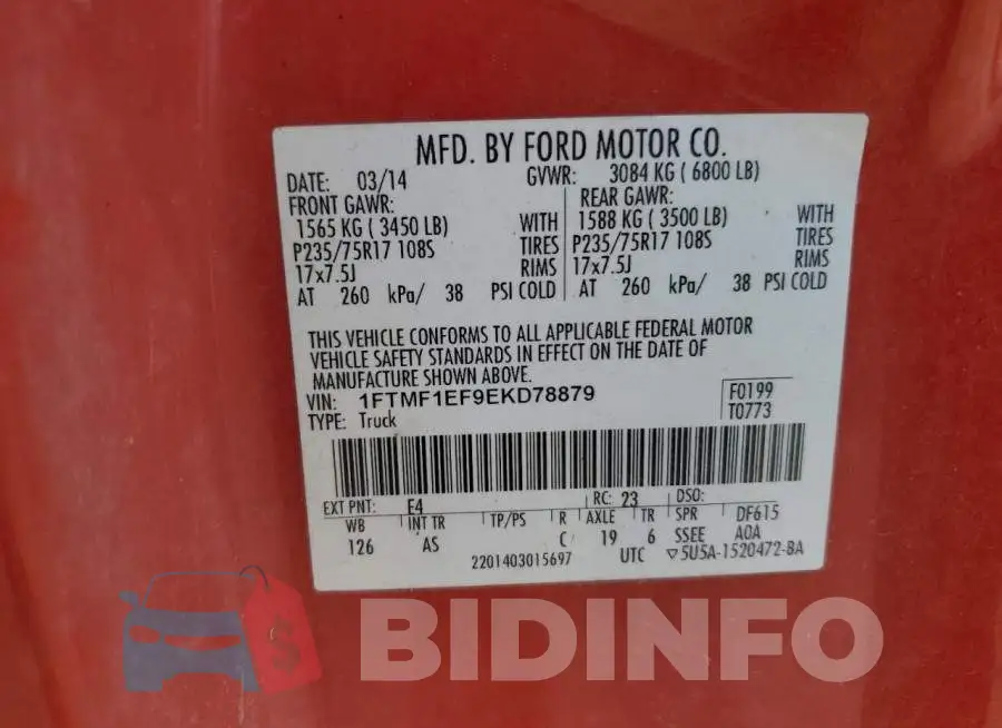 1FTMF1EF9EKD78879 Photo# 12