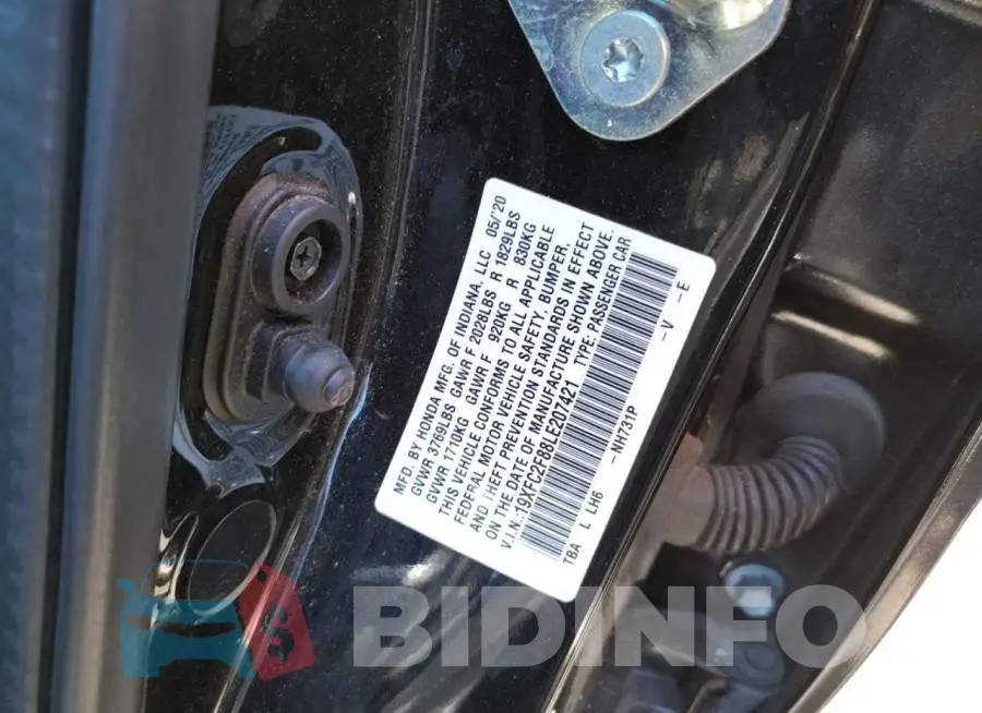 19XFC2F88LE207421 Photo# 10
