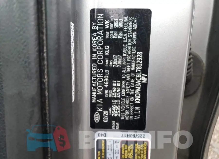 KNDPM3AC6L7812928 Photo# 13