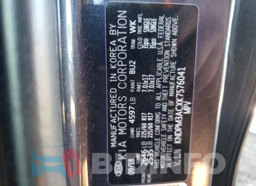 KNDPM3ACXK7576041 Photo# 13