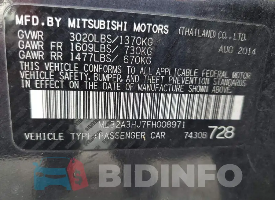 ML32A3HJ7FH008971 Photo# 14