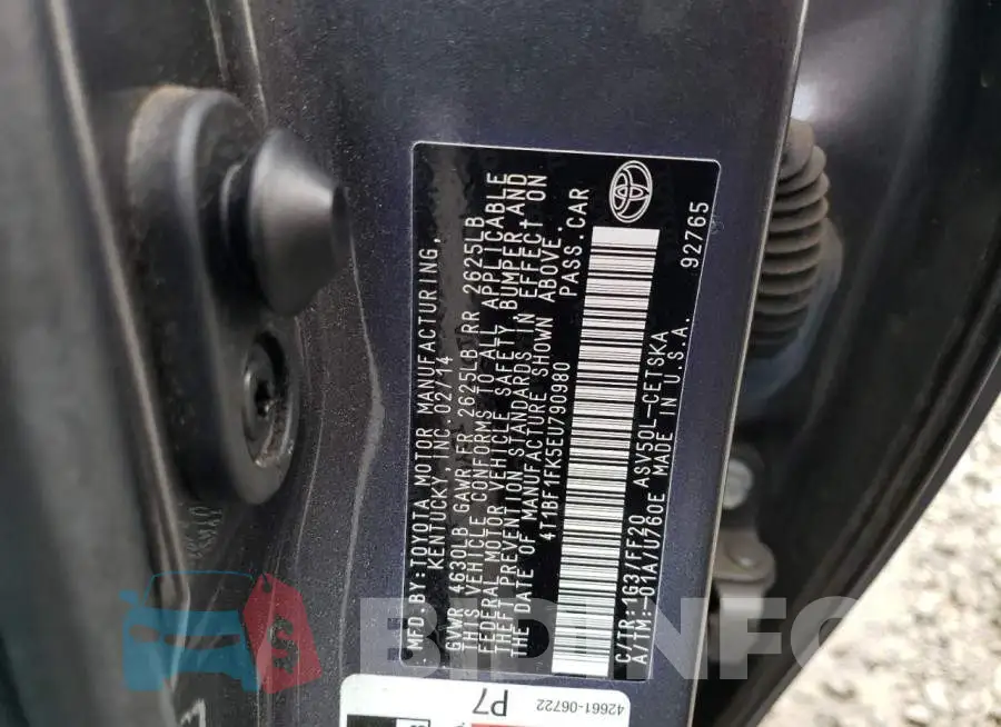 4T1BF1FK5EU790980 Photo# 12
