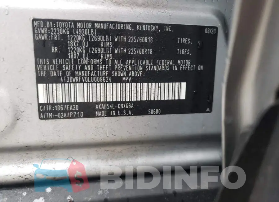 4T3DWRFV0LU008624 Photo# 13