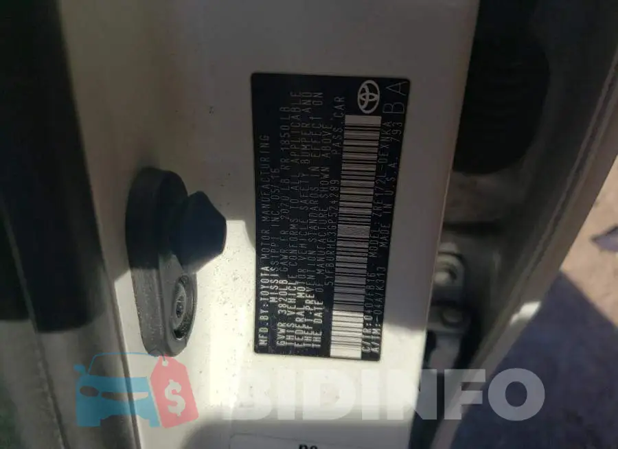 5YFBURHE3GP524289 Photo# 13