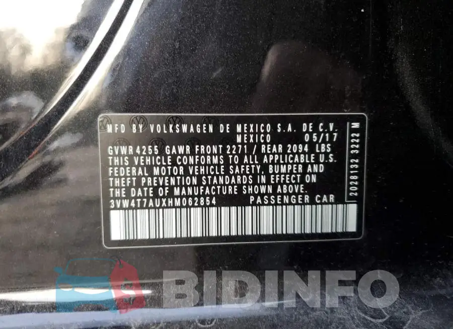 3VW4T7AUXHM062854 Photo# 13