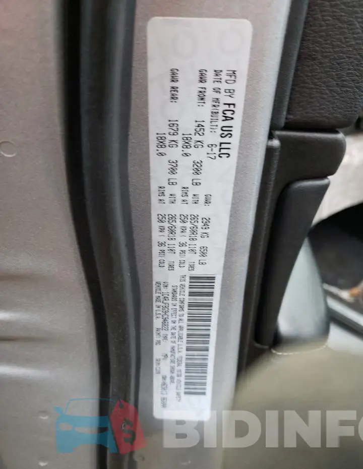 1C4RJFBG9HC946822 Photo# 13