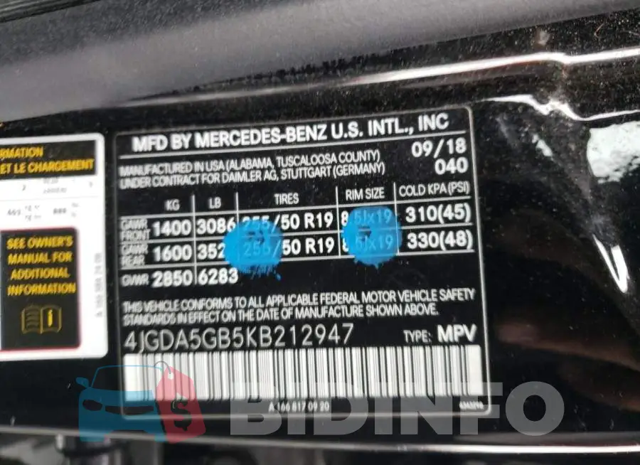 4JGDA5GB5KB212947 Photo# 13