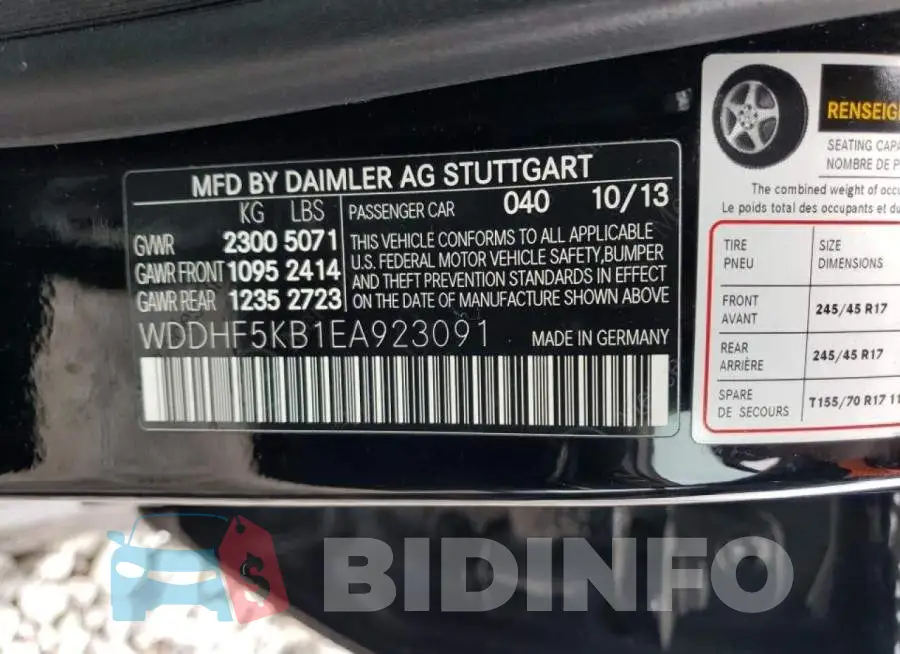 WDDHF5KB1EA923091 Photo# 12