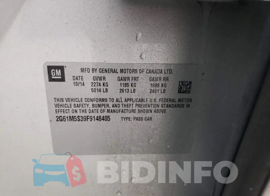 2G61M5S39F9148405 Photo# 12