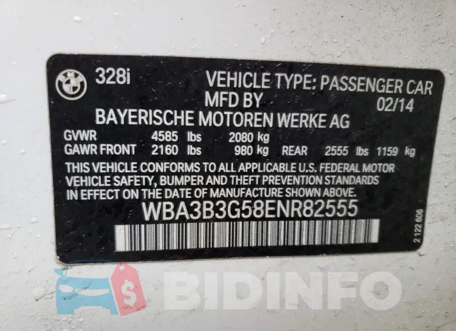 WBA3B3G58ENR82555 Photo# 12