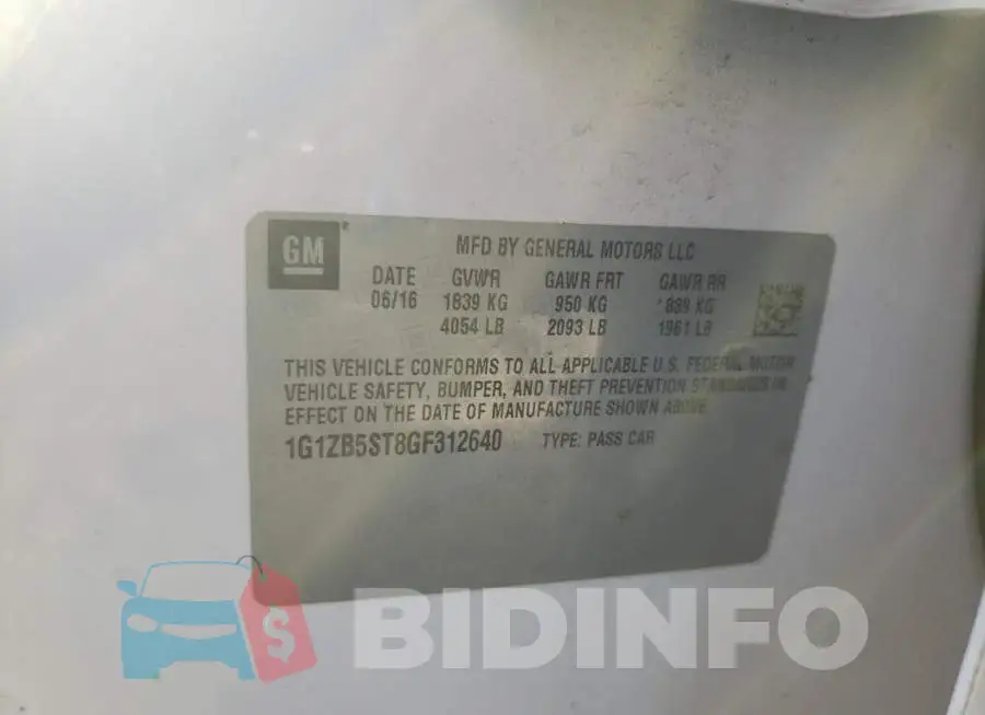 1G1ZB5ST8GF312640 Photo# 12