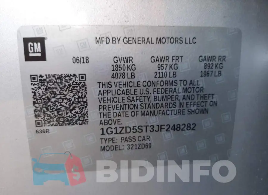 1G1ZD5ST3JF248282 Photo# 13