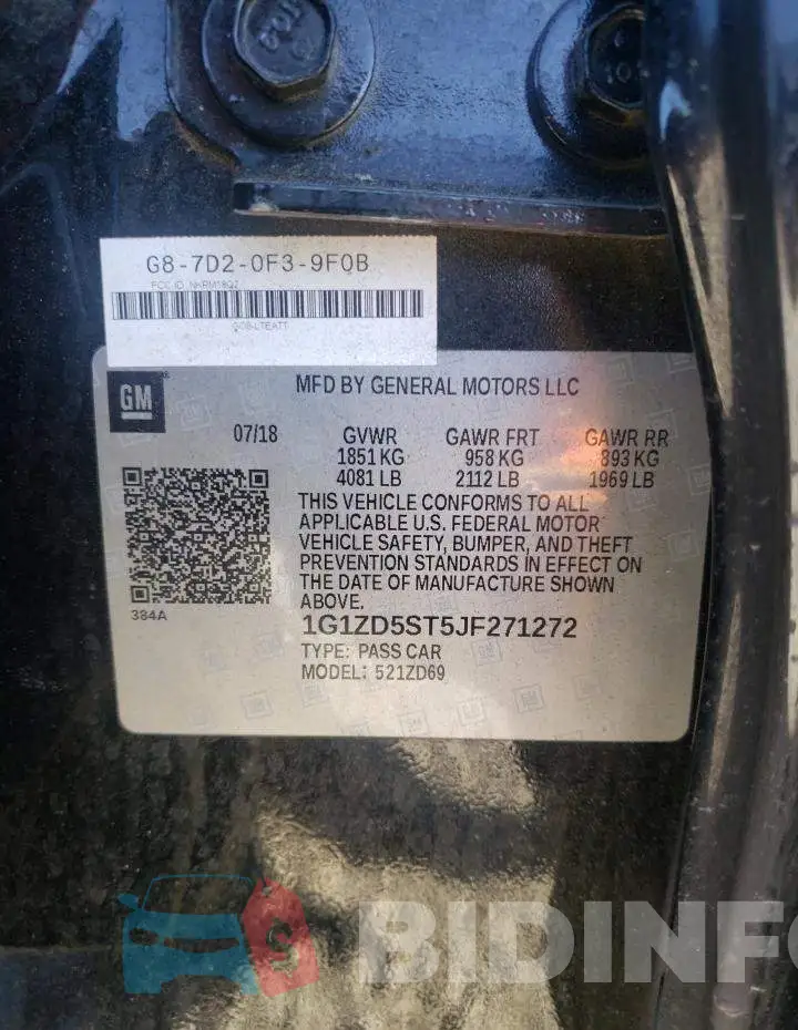 1G1ZD5ST5JF271272 Photo# 10