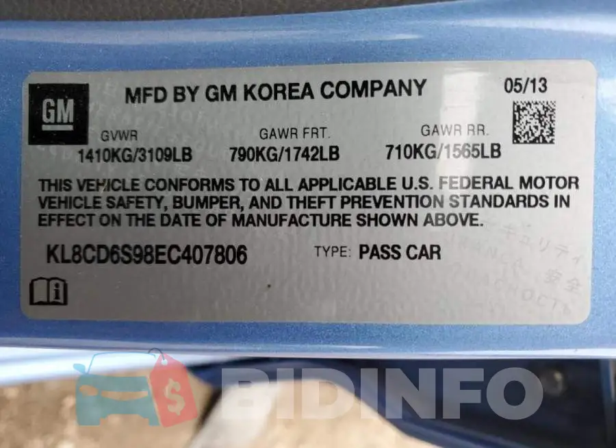 KL8CD6S98EC407806 Photo# 12