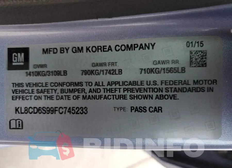 KL8CD6S99FC745233 Photo# 13