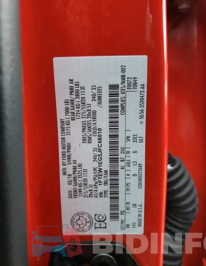 1FTEW1EG5JFC68010 Photo# 12