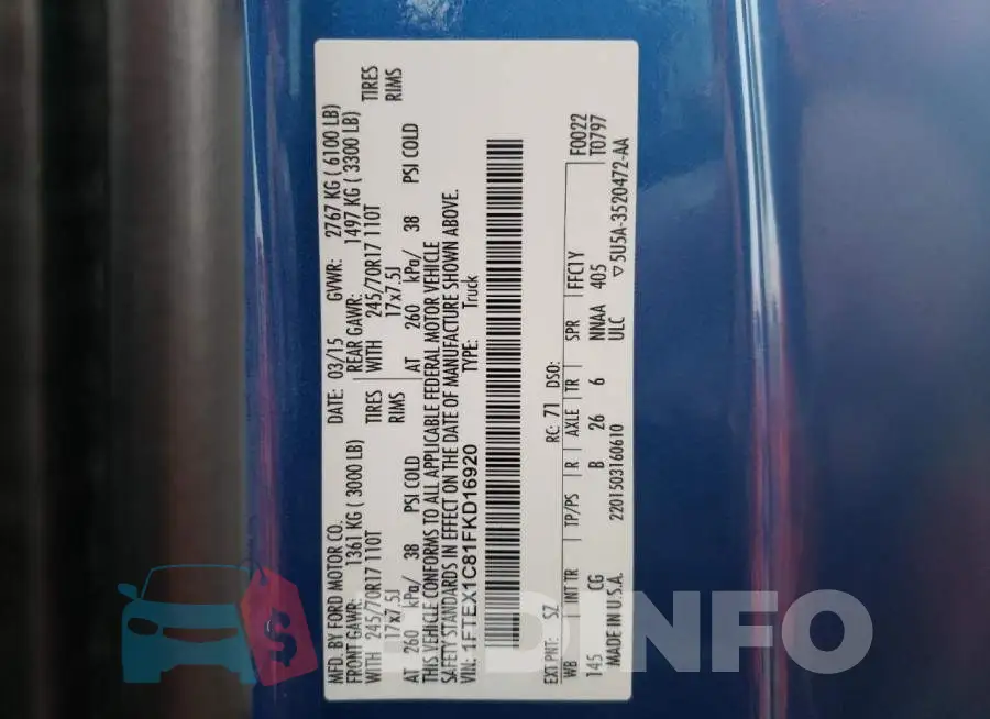 1FTEX1C81FKD16920 Photo# 12