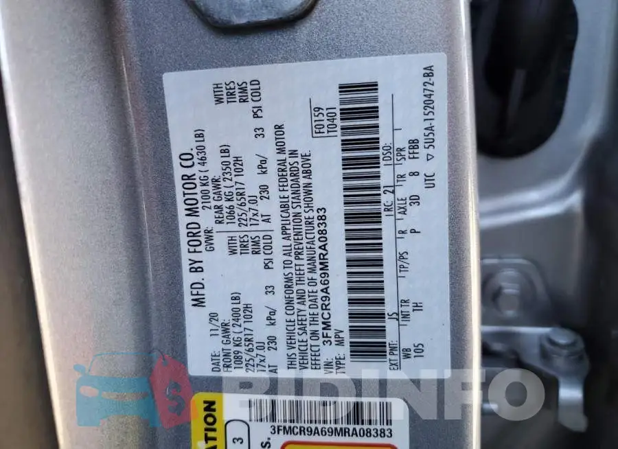 3FMCR9A69MRA08383 Photo# 13