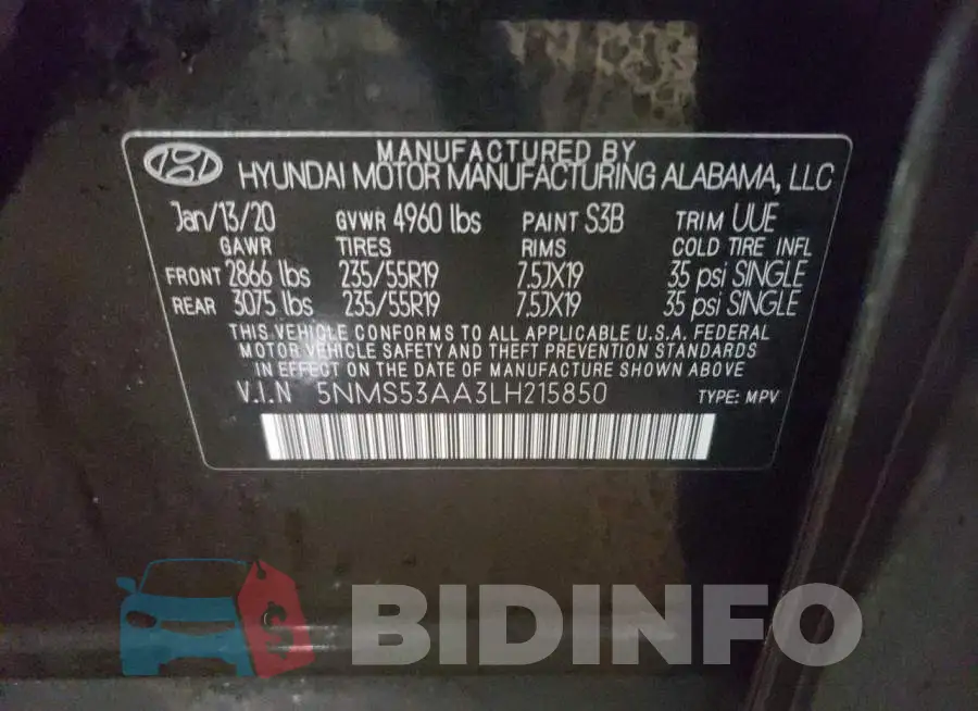5NMS53AA3LH215850 Photo# 13