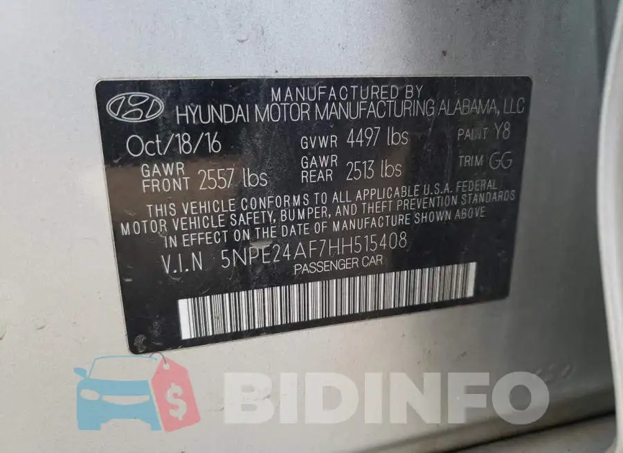 5NPE24AF7HH515408 Photo# 12