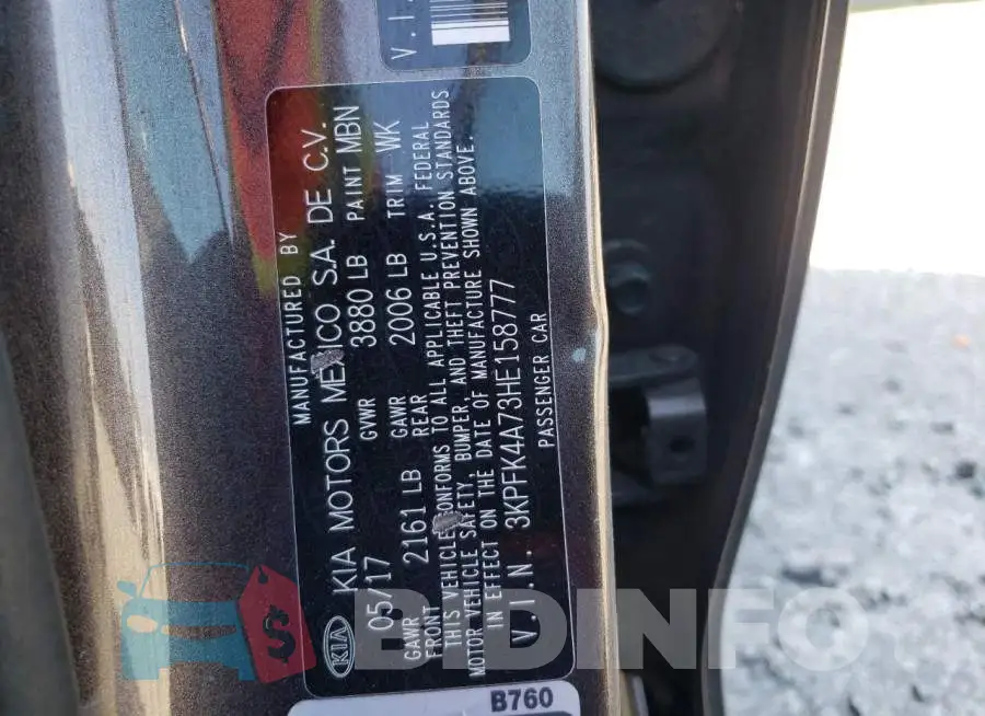 3KPFK4A73HE158777 Photo# 10