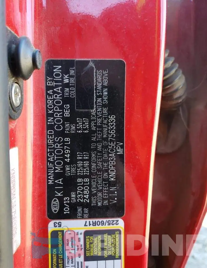 KNDPB3AC5E7563336 Photo# 14