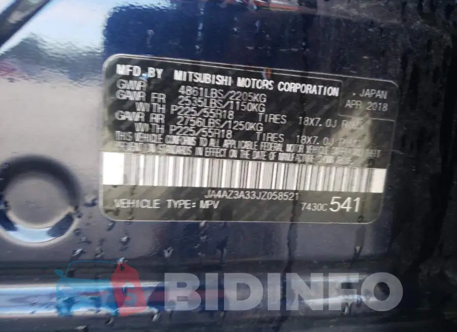 JA4AZ3A33JZ058521 Photo# 13