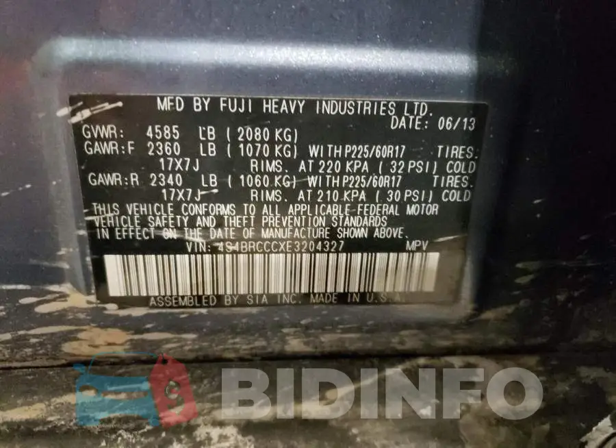 4S4BRCCCXE3204327 Photo# 13