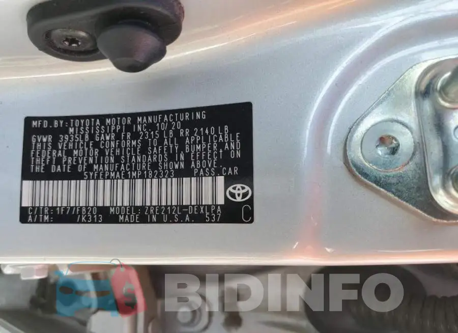 5YFEPMAE1MP182323 Photo# 12