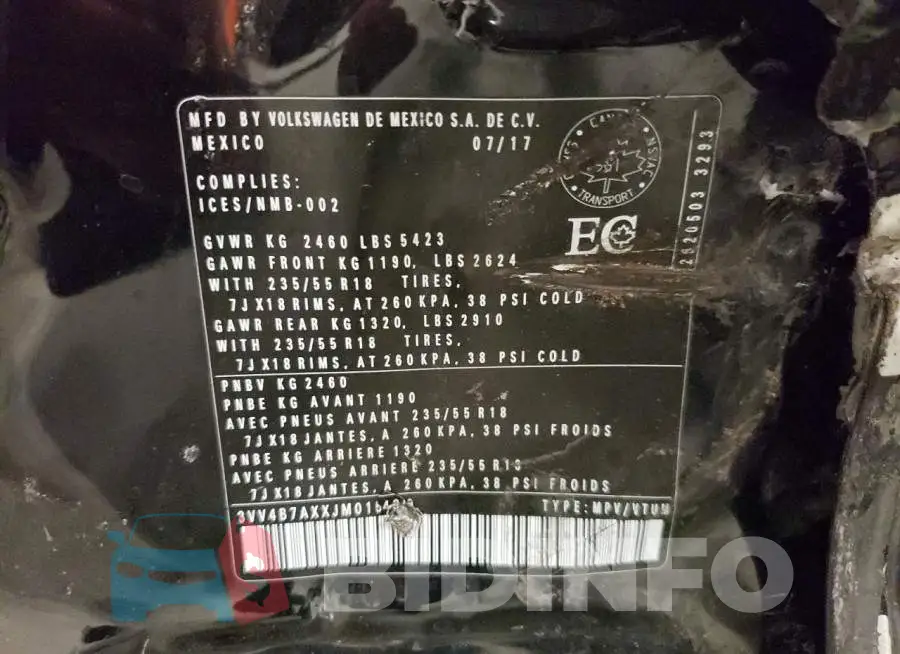 3VV4B7AXXJM015430 Photo# 13