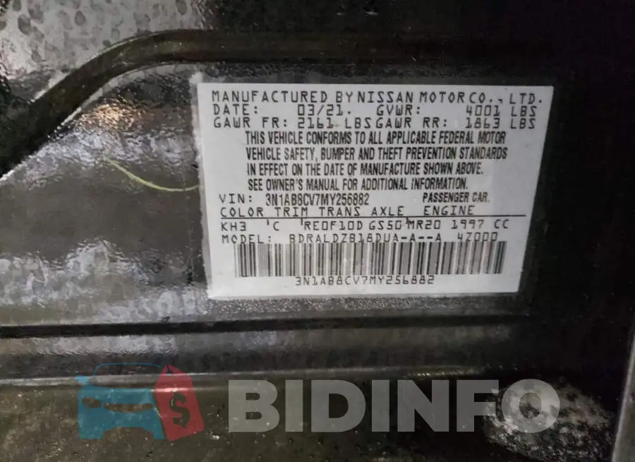 3N1AB8CV7MY256882 Photo# 12