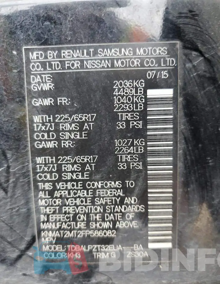 KNMAT2MT2FP586082 Photo# 13