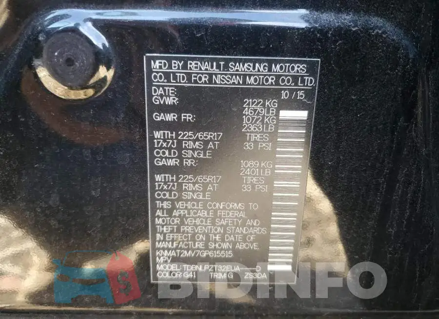 KNMAT2MV7GP615515 Photo# 12
