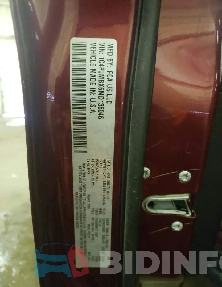 1C4PJMBX6MD136046 Photo# 13