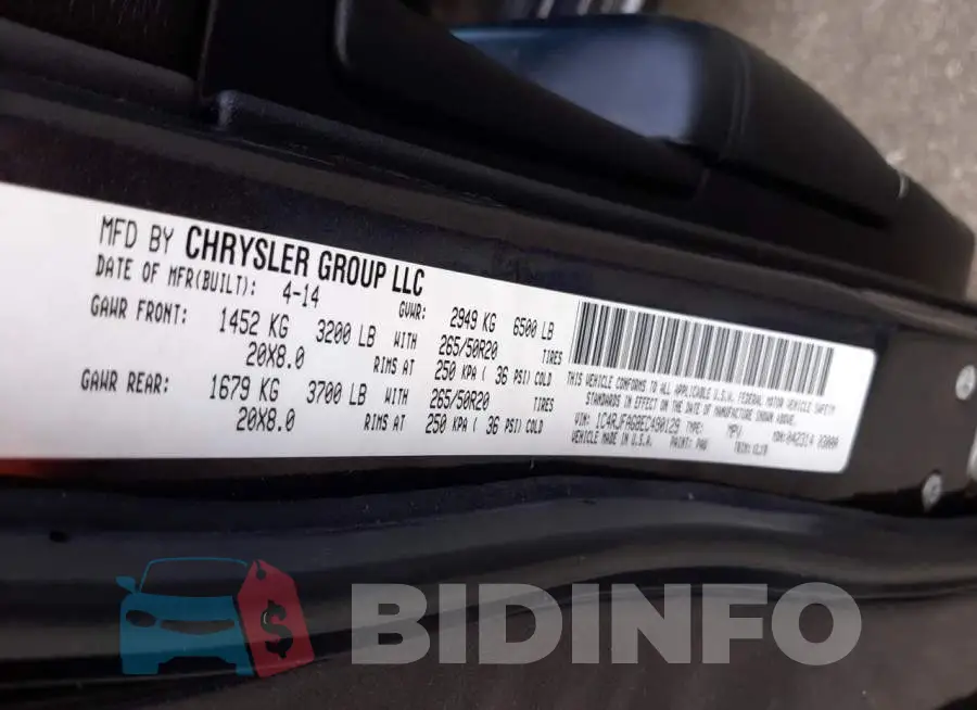 1C4RJFAG8EC490129 Photo# 10