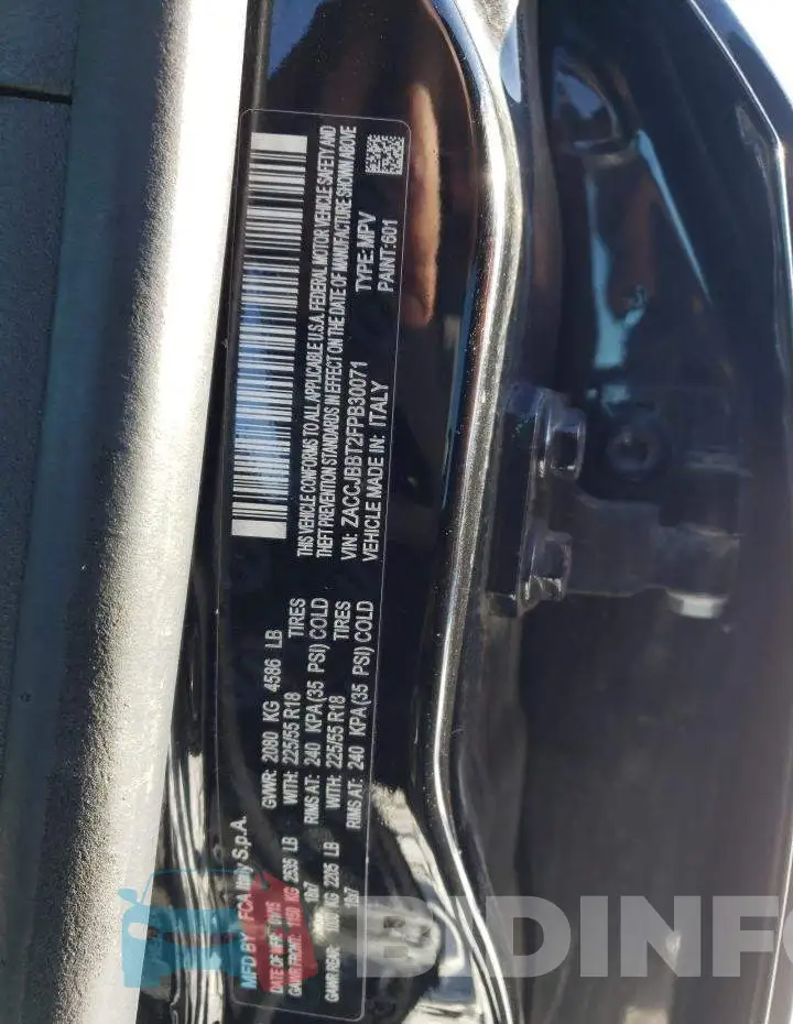 ZACCJBBT2FPB30071 Photo# 13