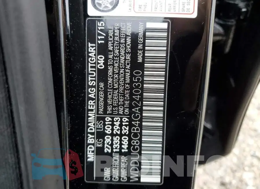 WDDUG8CB4GA240350 Photo# 10