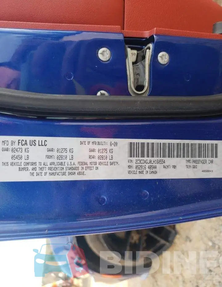 2C3CDXGJ0LH160554 Photo# 12