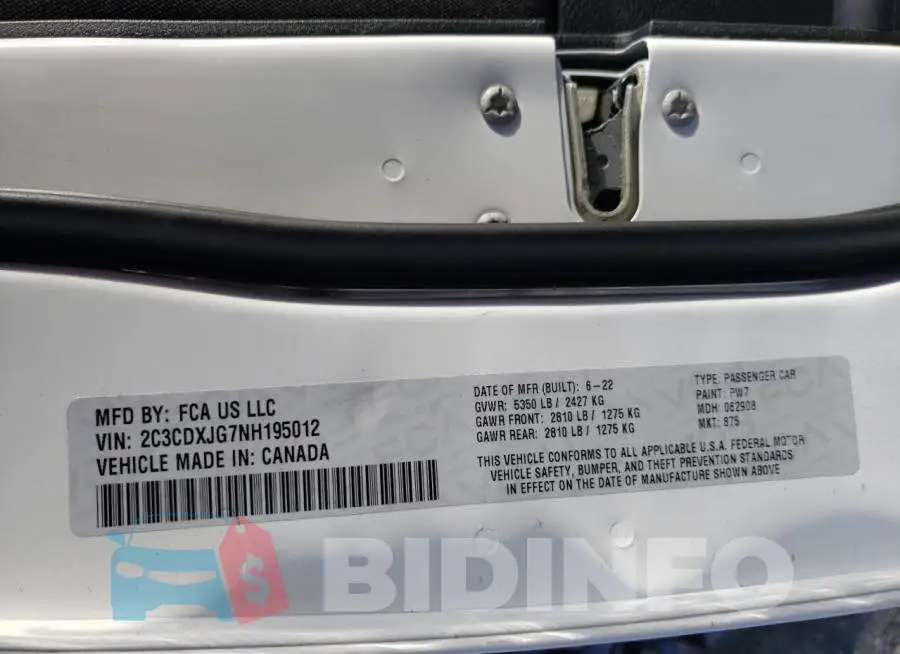 2C3CDXJG7NH195012 Photo# 12