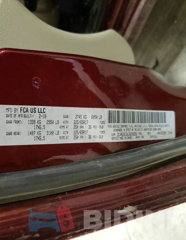 2C4RDGCGXJR205636 Photo# 13