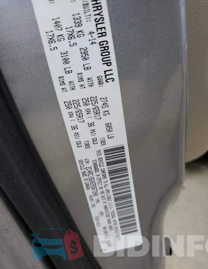 2C4RC1BGXER367208 Photo# 13