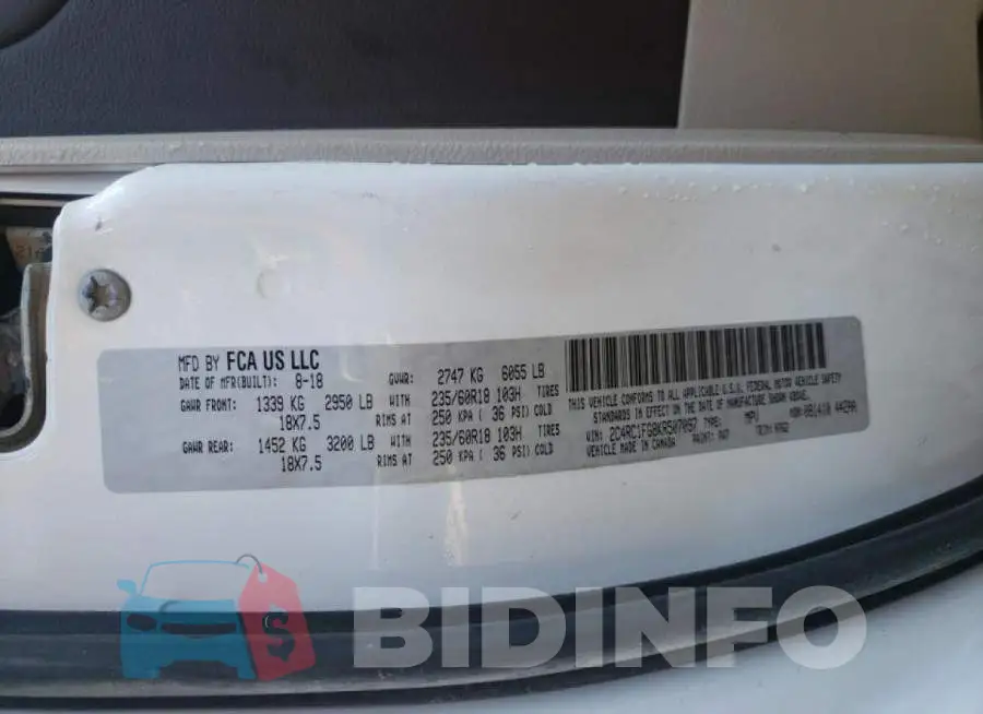 2C4RC1FG8KR507097 Photo# 10